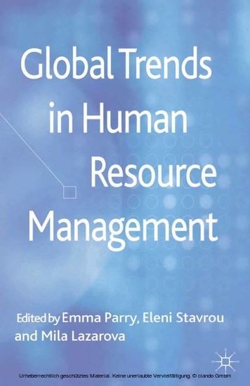 Global Trends in Human Resource Management main product photo