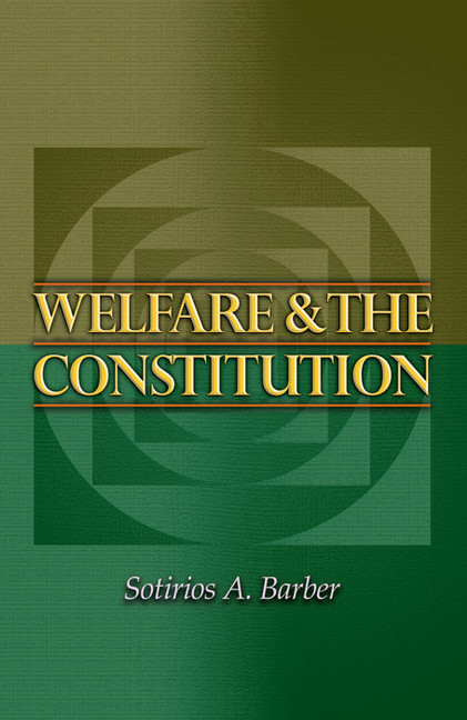 Welfare and the Constitution main product photo