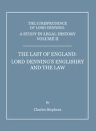 Study in Legal History Volume II; The Last of England