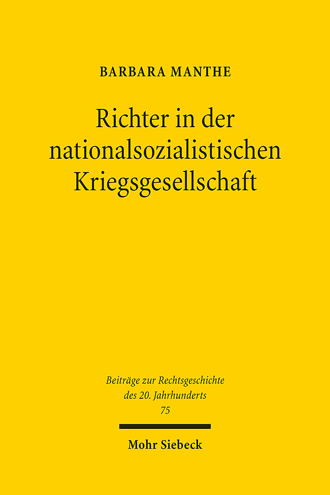 Richter in der nationalsozialistischen Kriegsgesellschaft main product photo