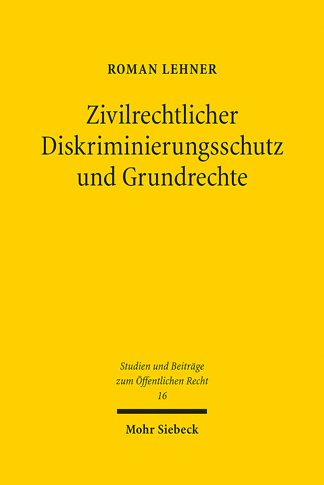 Zivilrechtlicher Diskriminierungsschutz und Grundrechte main product photo