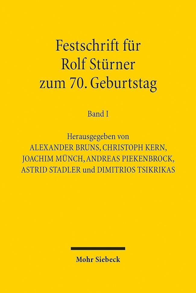 Festschrift für Rolf Stürner zum 70. Geburtstag main product photo