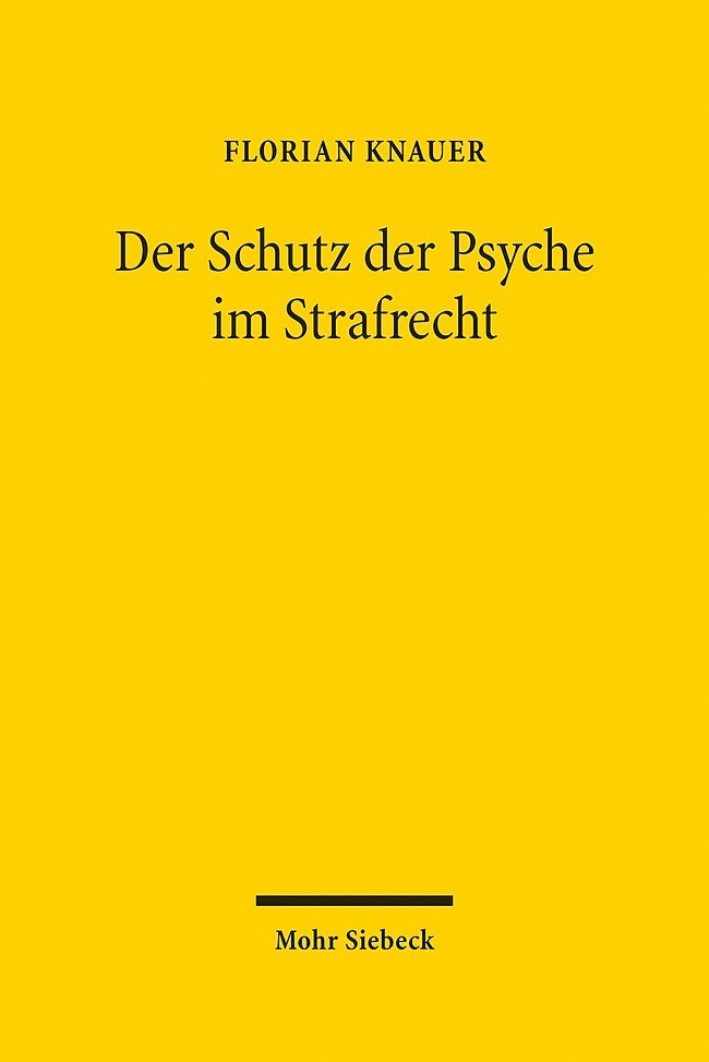 Der Schutz der Psyche im Strafrecht main product photo