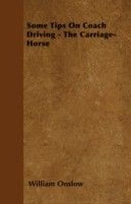 Some Tips On Coach Driving - The Carriage-Horse