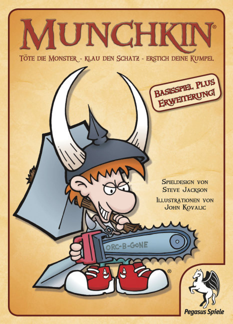 Munchkin, Basisspiel + Erweiterung "Abartige Axt" (Spiel) main product photo