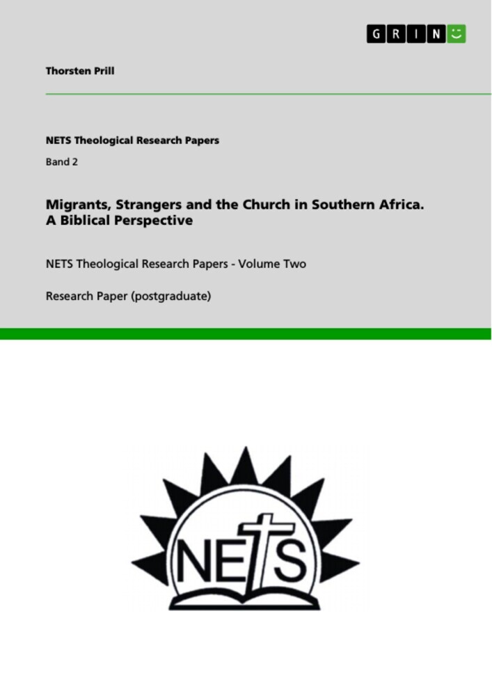 Migrants, Strangers and the Church in Southern Africa. A Biblical Perspective main product photo