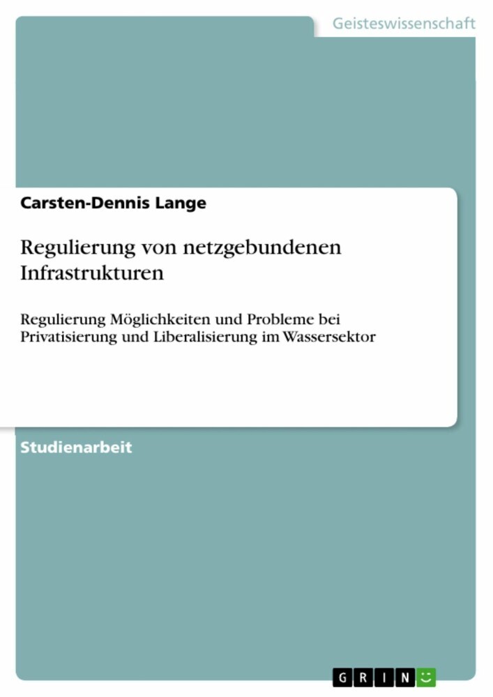 Regulierung von netzgebundenen Infrastrukturen main product photo