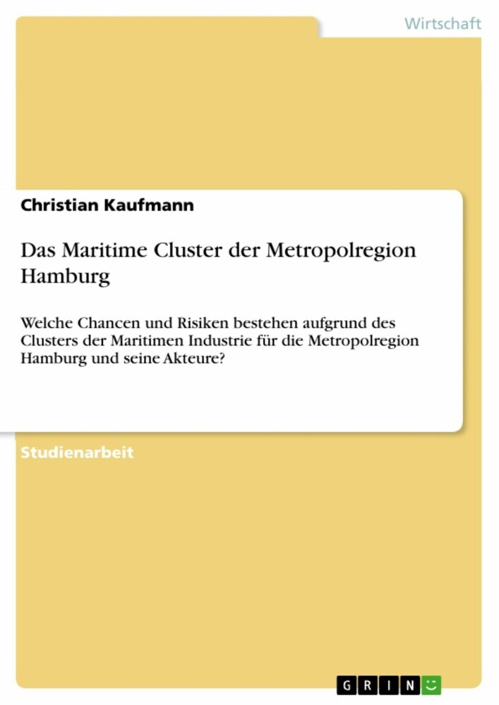 Das Maritime Cluster der Metropolregion Hamburg main product photo