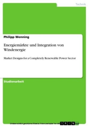 Energiemärkte und Integration von Windenergie