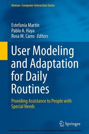 User Modeling and Adaptation for Daily Routines main product photo