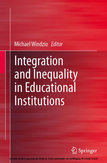 Integration and Inequality in Educational Institutions main product photo