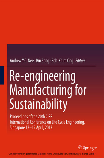 Re-engineering Manufacturing for Sustainability main product photo