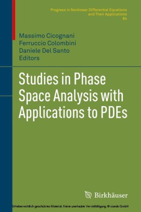 Studies in Phase Space Analysis with Applications to PDEs