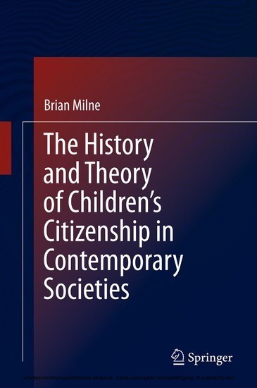 The History and Theory of Children's Citizenship in Contemporary Societies main product photo