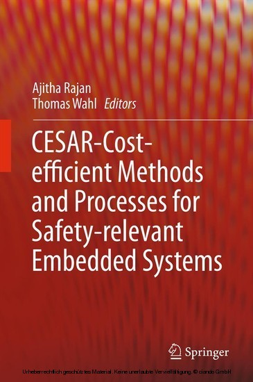 CESAR - Cost-efficient Methods and Processes for Safety-relevant Embedded Systems main product photo