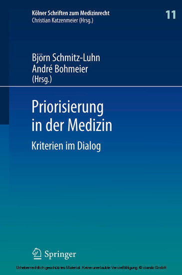 Priorisierung in der Medizin main product photo