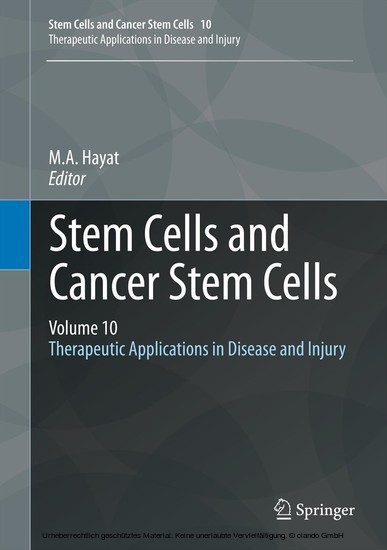 Stem Cells and Cancer Stem Cells, Volume 10 main product photo