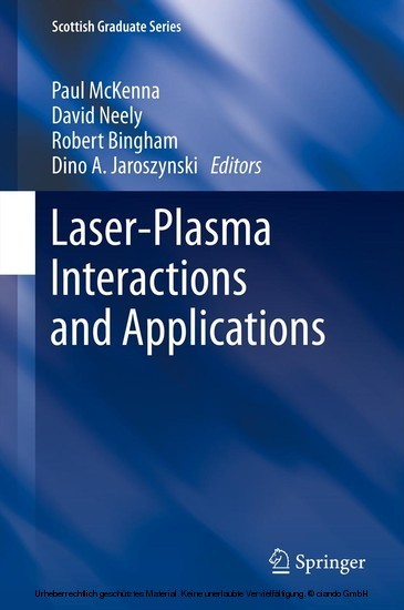 Laser-Plasma Interactions and Applications main product photo