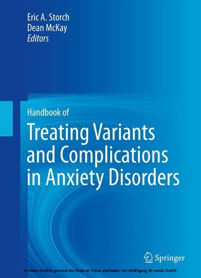 Handbook of Treating Variants and Complications in Anxiety Disorders main product photo