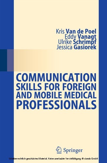Communication Skills for Foreign and Mobile Medical Professionals main product photo