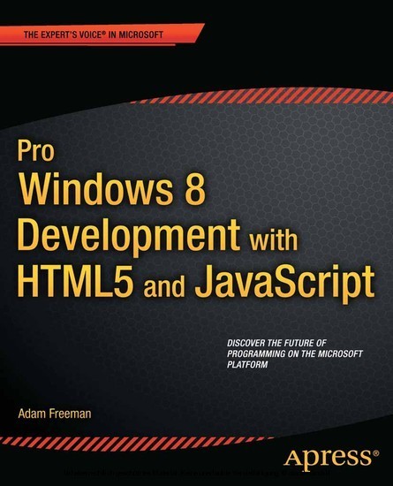Pro Windows 8 Development with HTML5 and JavaScript main product photo