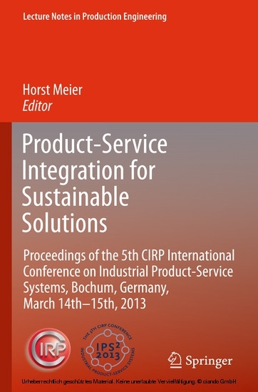 Product-Service Integration for Sustainable Solutions main product photo