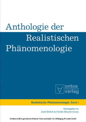 Anthologie der realistischen Phänomenologie