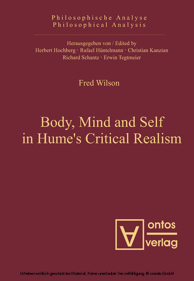 Body, Mind and Self in Hume's Critical Realism main product photo