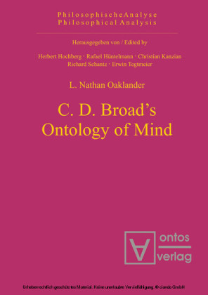 C. D. Broad's Ontology of Mind
