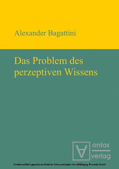 Das Problem des perzeptiven Wissens main product photo