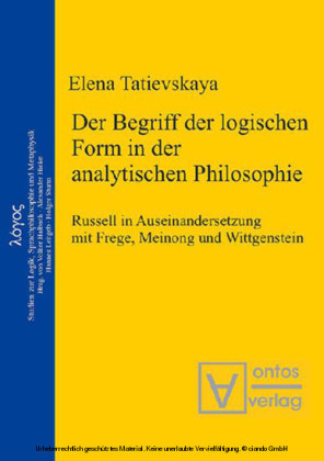 Der Begriff der logischen Form in der Analytischen Philosophie
