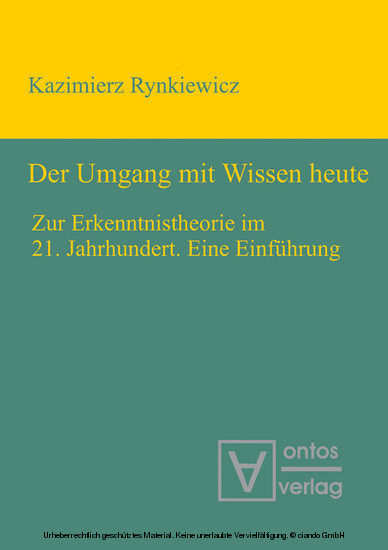 Der Umgang mit Wissen heute main product photo