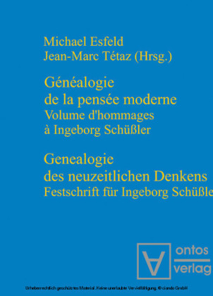 Genealogie des neuzeitlichen Denkens / Généalogie de la pensée moderne