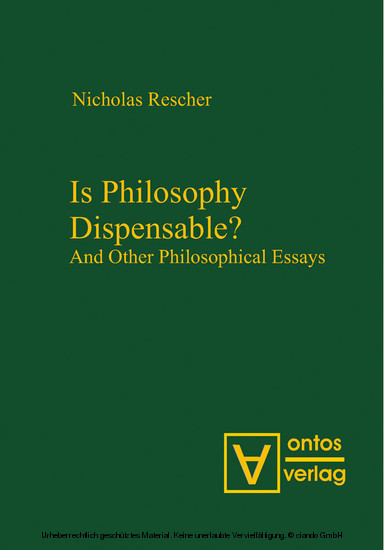 Is Philosophy Dispensable? main product photo