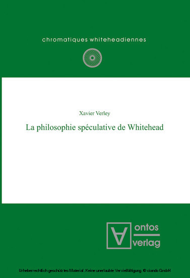 La philosophie spéculative de Whitehead main product photo