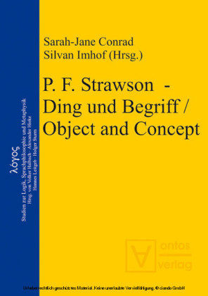 P. F. Strawson - Ding und Begriff / Object and Concept