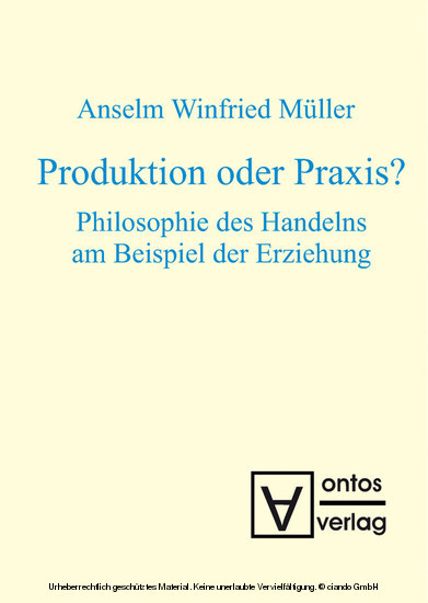 Produktion oder Praxis? main product photo