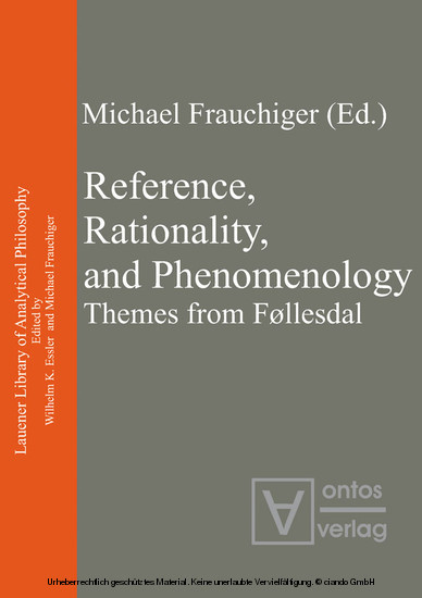 Reference, Rationality, and Phenomenology main product photo