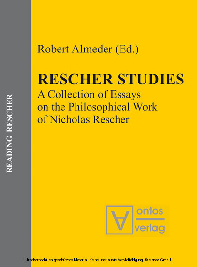 Rescher Studies main product photo