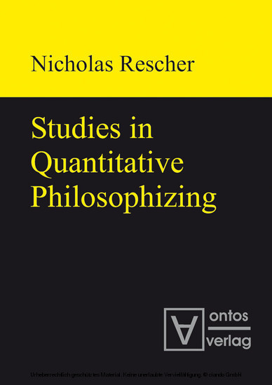 Studies in Quantitative Philosophizing main product photo