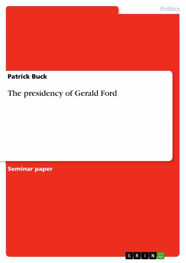 The presidency of Gerald Ford main product photo