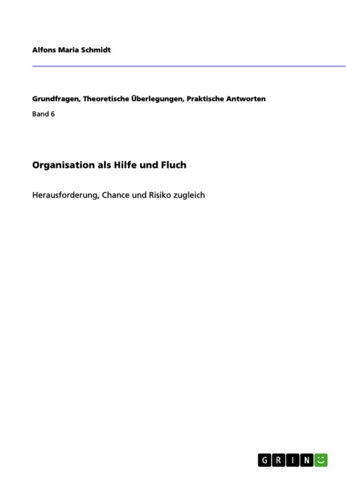 Organisation als Hilfe und Fluch main product photo