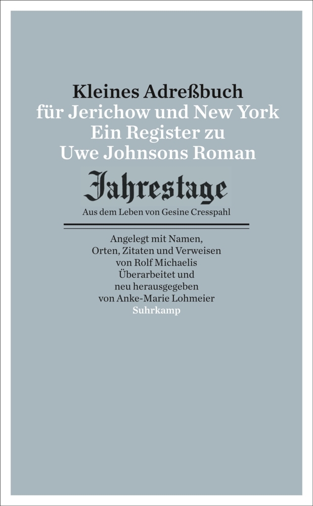 Kleines Adressbuch für Jerichow und New York main product photo
