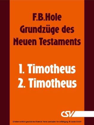 Grundzüge des Neuen Testaments - 1. & 2. Timotheus main product photo