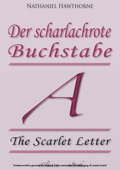 Der scharlachrote Buchstabe (»The Scarlet Letter«) (Vollständige deutsche Ausgabe) main product photo