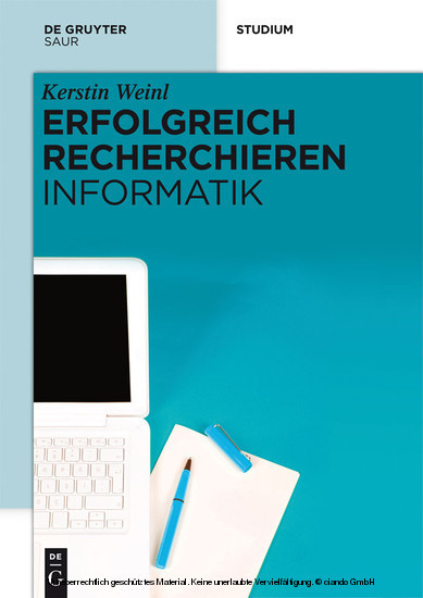 Erfolgreich recherchieren - Informatik main product photo