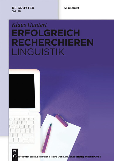Erfolgreich recherchieren - Linguistik main product photo