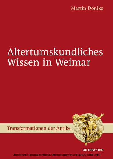Altertumskundliches Wissen in Weimar main product photo