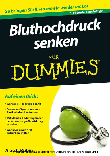 Bluthochdruck senken für Dummies, main product photo