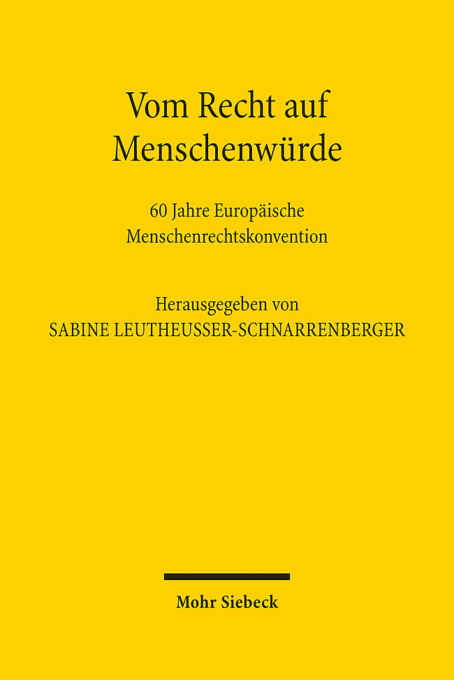 Vom Recht auf Menschenwürde main product photo